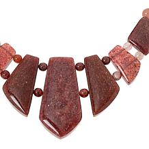 "As Is" Jay King Sterling Silver Strawberry Quartzite 18" Necklace