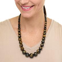 "As Is" Jay King Tiger and Hawk's Eye Quartz Beaded Jewelry Set