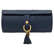 "As Is" Joy First Class Luxury Leather Hard Sided Jewelry Case