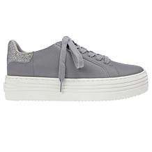 "As Is" Joy Performance Comfort Leather Sneakers with Podiatric Insole