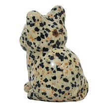"As Is" KALIFANO Gemstone Cat Carving