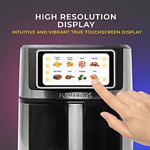 "As Is" Kalorik Vivid Touch 7qt High-Res Touchscreen Air Fryer with...