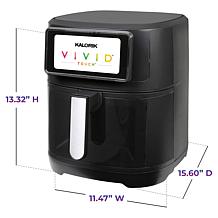 "As Is" Kalorik Vivid Touch 7qt High-Res Touchscreen Air Fryer with...