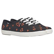 "As Is" Keds® Champion Embroidered Heart Canvas Lace-Up Sneaker