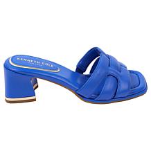 "As Is" Kenneth Cole New York Harper Leather Block Heel Sandal