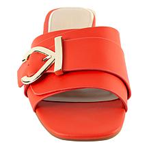 "As Is" Kenneth Cole New York Irene Leather Slip-On Sandal