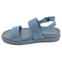 "As Is" Kenneth Cole Reaction Debra Crystal-Accented Slip-On Sandal