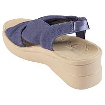 "As Is" LifeStride with Bzees Technology Washable Wedge Sandals - S...