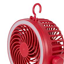 "As Is" Living Glow 5" 3-in-1 Rechargeable Fan 2pk