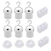 "As Is" Living Glow 6-pack Multi-Socket Rechargeable LED Bulbs