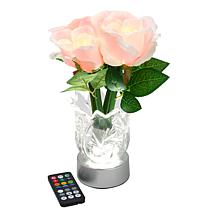 "As Is" Living Glow Rechargeable LED Color Changing Flower Light - ...