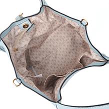 "As Is" London Fog Jade Whipstitch Tote Bag with Crossbody Strap