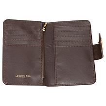 "As Is" London Fog Slim Pebble Snap Organizer Wallet