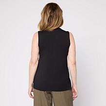 "As Is" MarlaWynne 2 Pack V-Neck Tee & Turtleneck Tank