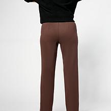 "As Is" MarlaWynne 360 Stretch Narrow Leg Pant with Front Slits