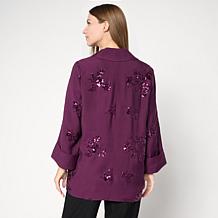 "As Is" MarlaWynne Embellished Sequin Jacket
