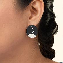 "As Is" MarlaWynne Pinpoint Metal Bead Design Stud Earrings