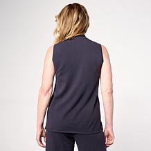 "As Is" MarlaWynne Refine Dressing Mock Neck Shell