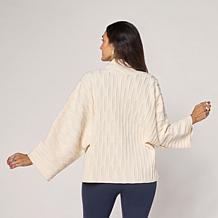 "As Is" MarlaWynne Textured Sweater Jacket