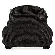 "As Is" Mary Frances Hand Beaded Car-Shaped Crossbody Handbag