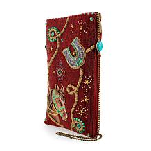 "As Is" Mary Frances Hand-Beaded Crossbody Mini Handbag