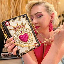 "As Is" Mary Frances Hand-Beaded Mini Crossbody Phone Bag