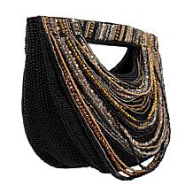 "As Is" Mary Frances Hand-Beaded Multistrand Crossbody Clutch