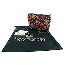 "As Is" Mary Frances Well Suited Hand-beaded Crossbody Handbag