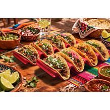"As Is" Mesa Mia by Jenny Martinez Set of 2 Stoneware Taco Holders