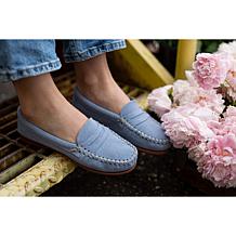 "As Is" Minnetonka Mellony Suede Moccasin Penny Loafer