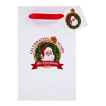 "As Is" Mr. Christmas Blow Mold Lit Snowflake Ornament Set of 4