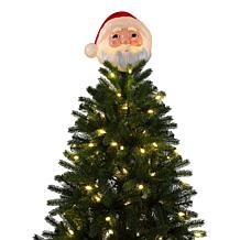 "As Is" Mr. Christmas LED Blow Mold Santa Tree Topper