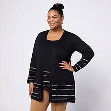 "As Is" Nina Leonard 2 PC Set - Cardigan and Tank