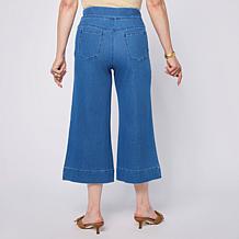 "As Is" Nina Leonard Elastic Waist Pull-On Denim Pant