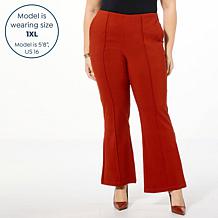 "As Is" Nina Leonard Millennium Flare Leg Pull-on Pant