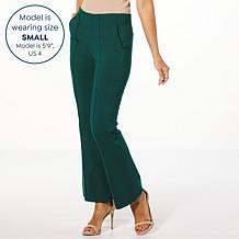 "As Is" Nina Leonard Millennium Flare Leg Pull-on Pant