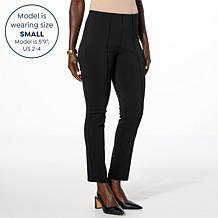 "As Is" Nina Leonard Millennium Tummy-Smoothing Ankle Pant