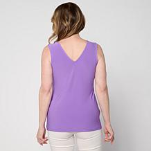 "As Is" Nina Leonard Reversible Jersey Knit Tank