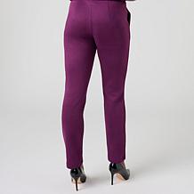 "As Is" Nina Leonard Suede Narrow Leg Pant 