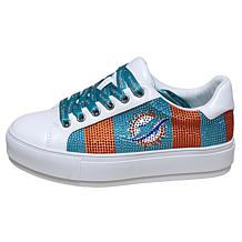 "As Is" Officially Licensed NFL Lace-Up Sparkle Sneaker by Cuce Sho...