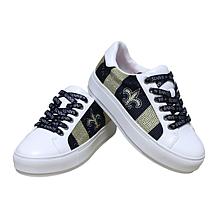 "As Is" Officially Licensed NFL Lace-Up Sparkle Sneaker by Cuce Sho...