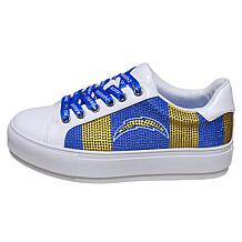 "As Is" Officially Licensed NFL Lace-Up Sparkle Sneaker by Cuce Sho...