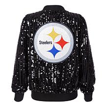 "As Is" Officially Licensed NFL Women's Sequin Jacket by Cuce - Ste...