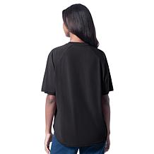 "As Is" Officially Licensed NFL Women's Sequin Top by Glll - Raiders