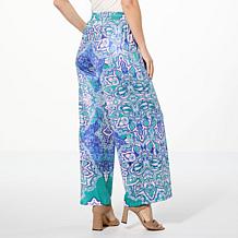 "As Is" One World Printed Pull-On Colada Pant