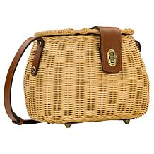 "As Is" Patricia Nash Duronia Basket Crossbody Bag with Scarf