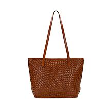 "As Is" Patricia Nash Emmie Leather Satchel Top Zip Tote Bag