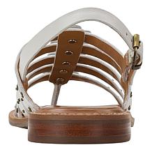 "As Is" Patricia Nash Erba Floral Caged Leather Sandal