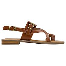 "As Is" Patricia Nash Fidella Leather Slingback Sandal