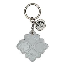 "As Is" Patricia Nash Grape Leaf Floret Leather Key Fob